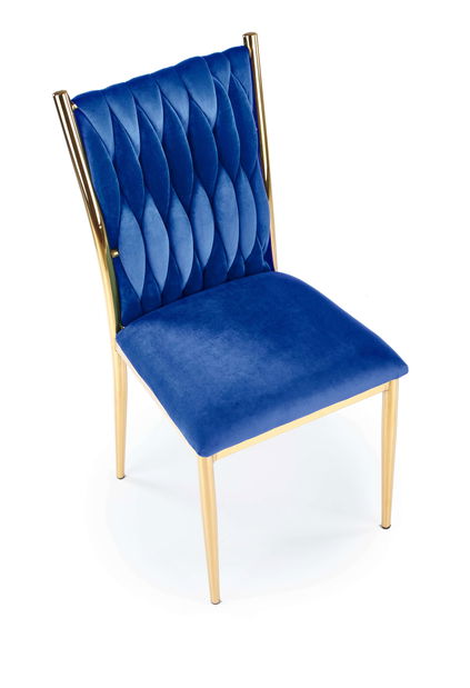 Set 2 ks. jídelních židlí Kimiko (tmavě modrá + zlatá) *výprodej