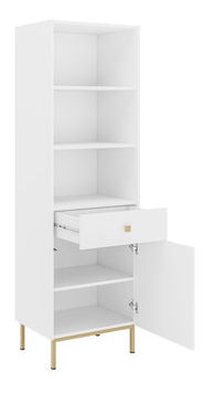 Regál Probazzo 1D1SZ (bílá + zlatá)