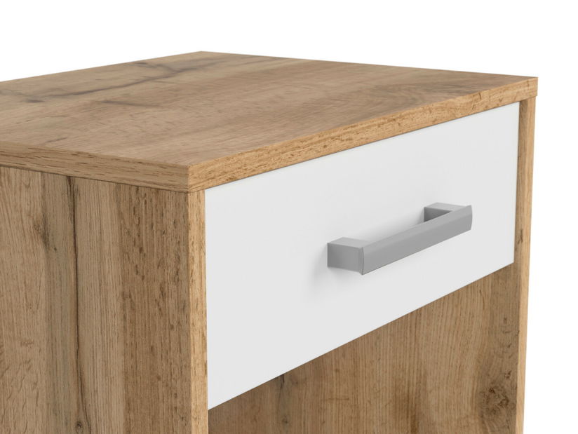 Noční stolek BRW Matos KOM1S (dub wotan + bílá)