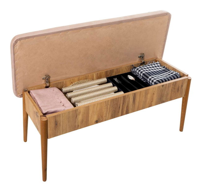 Lavice Vlasta 3 (atlantická borovice + kamenná) (s úl. prostorem)