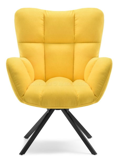 Křeslo Kikino (žlutá + černá)