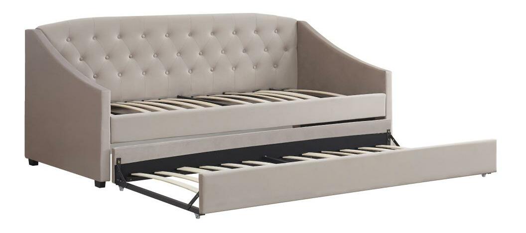 Rozkládací postel 90 cm Asesorar (hnědošedá)