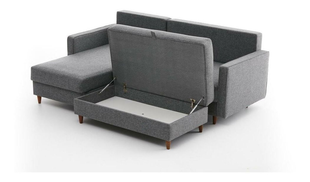 Rohová sedací souprava Ewie (L) (šedá)