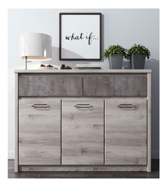 Komoda Japon 1 (kaštan nairobi + onyx)