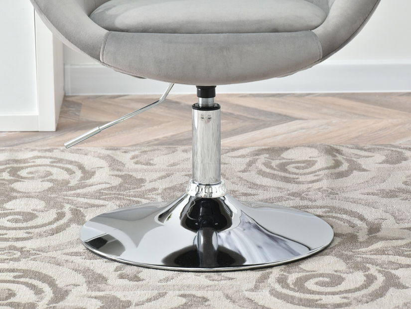 Křeslo Lush 3 (šedá + zlatá)