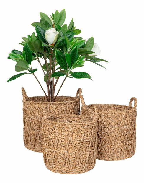 Set 3 ks košíků Karelia (přírodní)