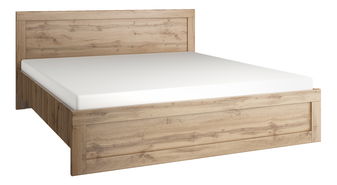 Manželská postel 180 cm Mirella (dub wotan) (s roštem)