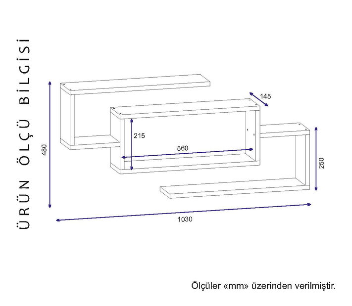 Polička Jesse (Bílá)