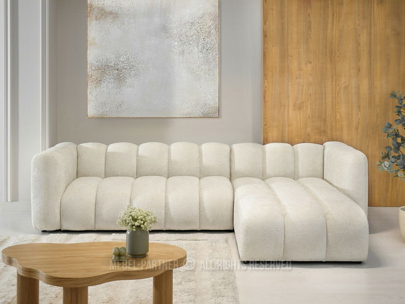 Rohová sedačka Octavos (krémová + černá)