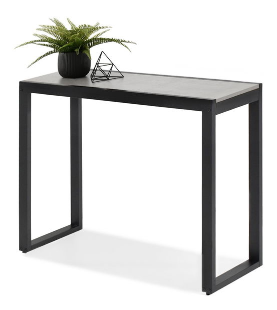 Konzolový stolek Ines (beton + černá)