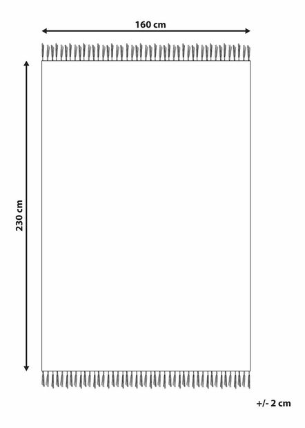 Koberec 160 x 230 cm Luna (červená)