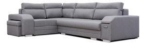 Rohová sedací souprava Alfredo (světle šedá) (L)