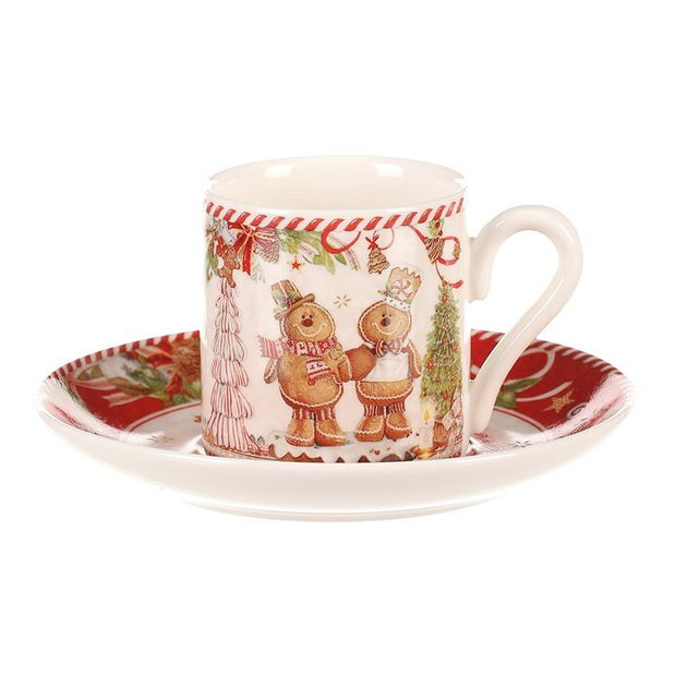 Hrníčky s podšálky POR001-3 (vícebarevná)