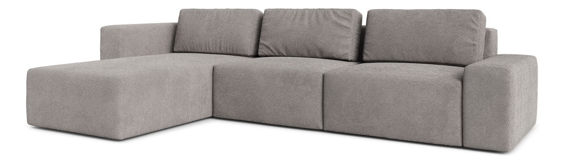 Rohová sedací souprava Berliner (L) (světle šedá)