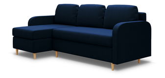 Rohová sedací souprava Marty (L) (tmavě modrá)