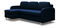 Rohová sedací souprava Marty (L) (tmavě modrá)