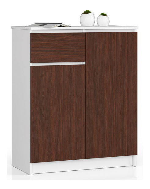 Komoda Kaveri (bílá + wenge)