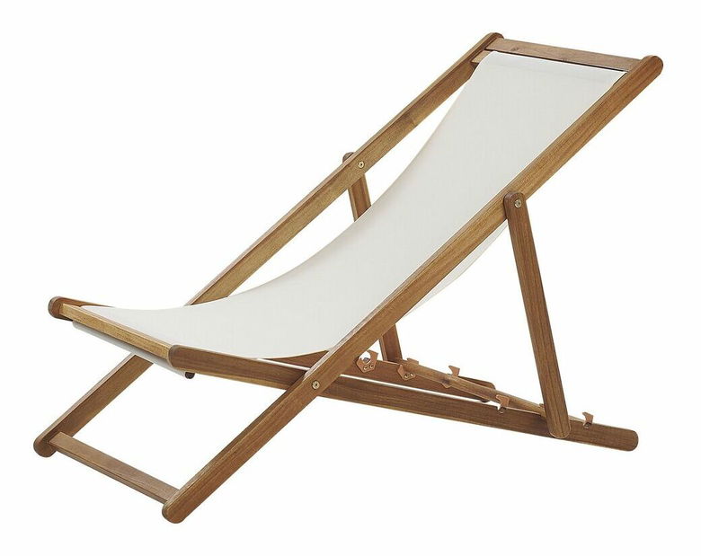 Zahradní lehátko se 2 náhradními potahy Antio (světlé dřevo)