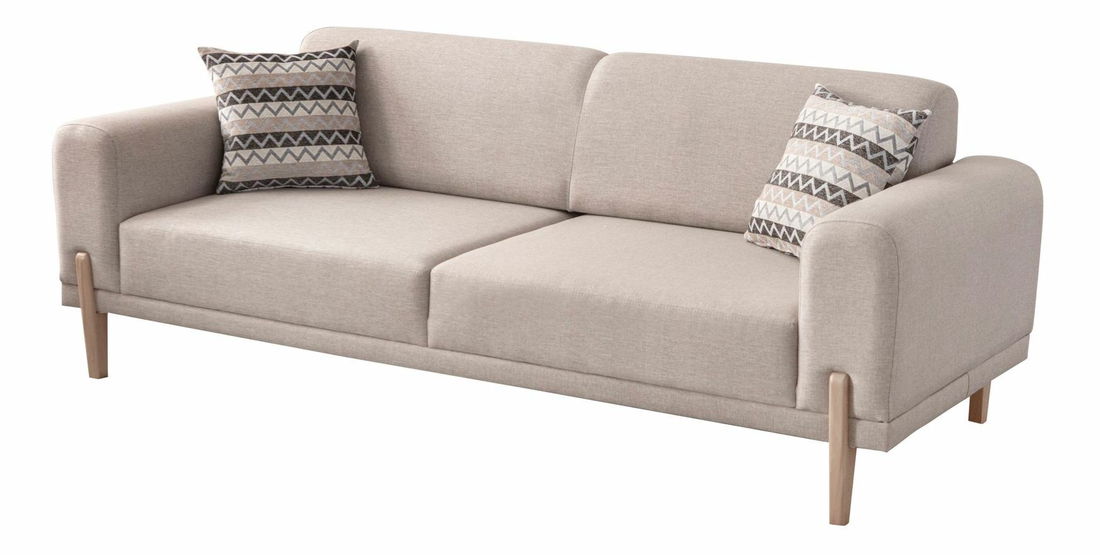 Rozkládací pohovka Mochi (krémová)