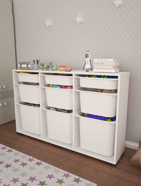 Organizér na hračky Dremonka 1 (bílá)