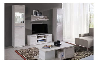 Konferenční stolek Desayuno (dub monastery + lesk černý)