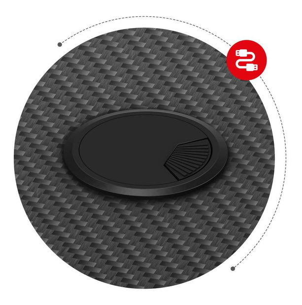 PC stolek Hyperion 4.8 (černá + vícebarevná) (s LED osvětlením)