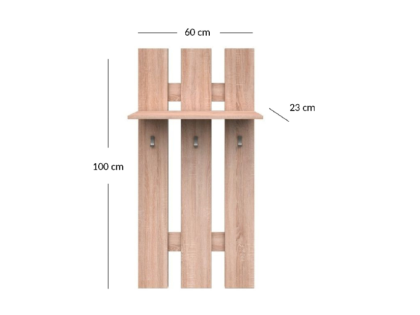 Věšák Tianna 60 (dub sonoma)