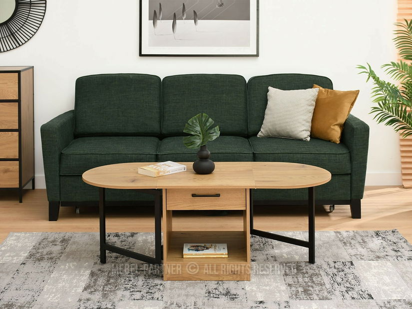 Konferenční stolek Espana (dub černý + černá)