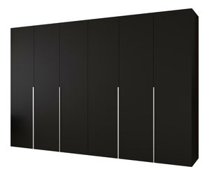 Šatní skříň 300 cm Alice 1 (černá + kašmír)