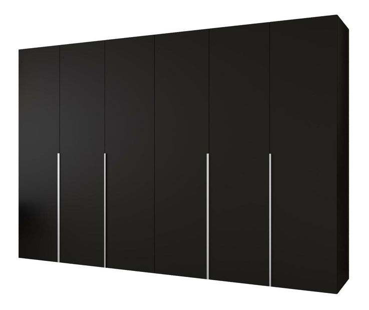 Šatní skříň 300 cm Alice 1 (černá + kašmír)