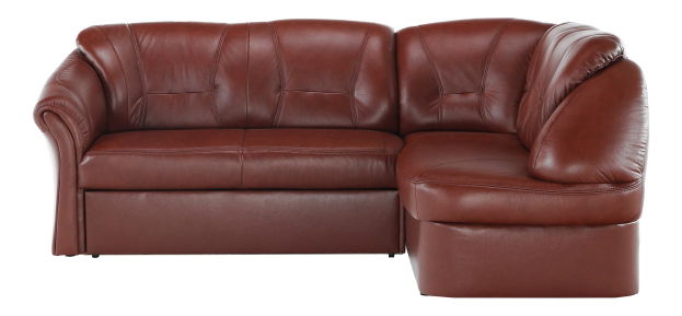 Kožená rohová sedací souprava Lamerton (P)