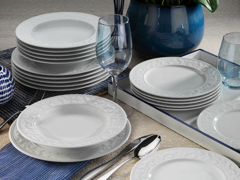 Jídelní souprava (24 ks.) Seversen (bílá)
