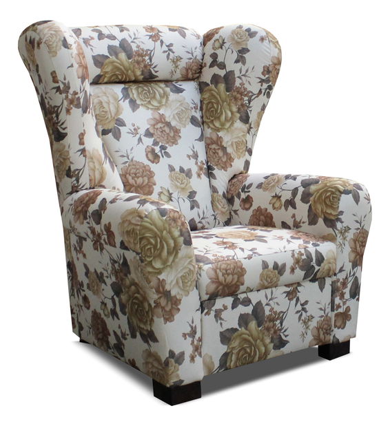 Křeslo Ušák květiny