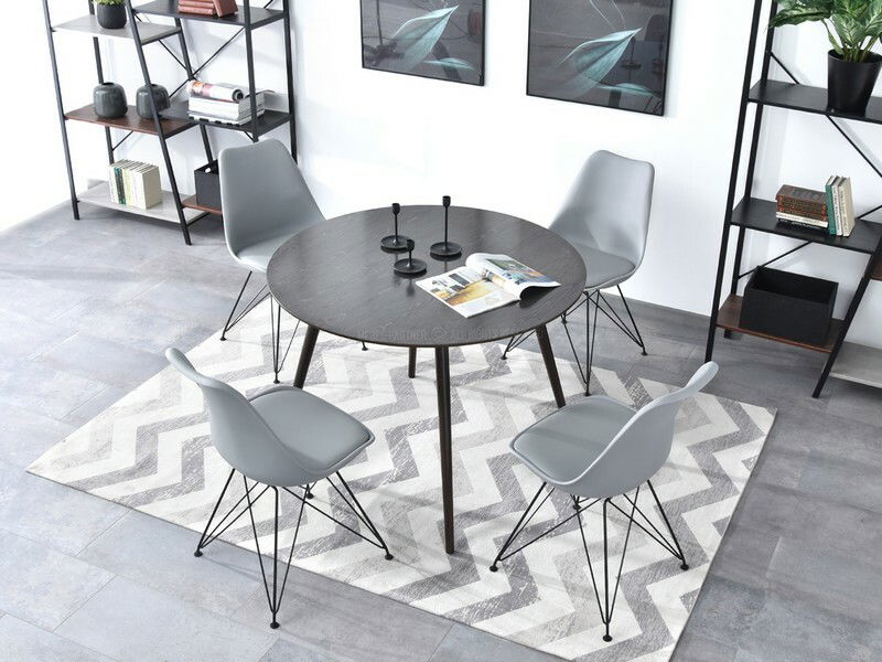 Židle Large Rod (šedá + černá)