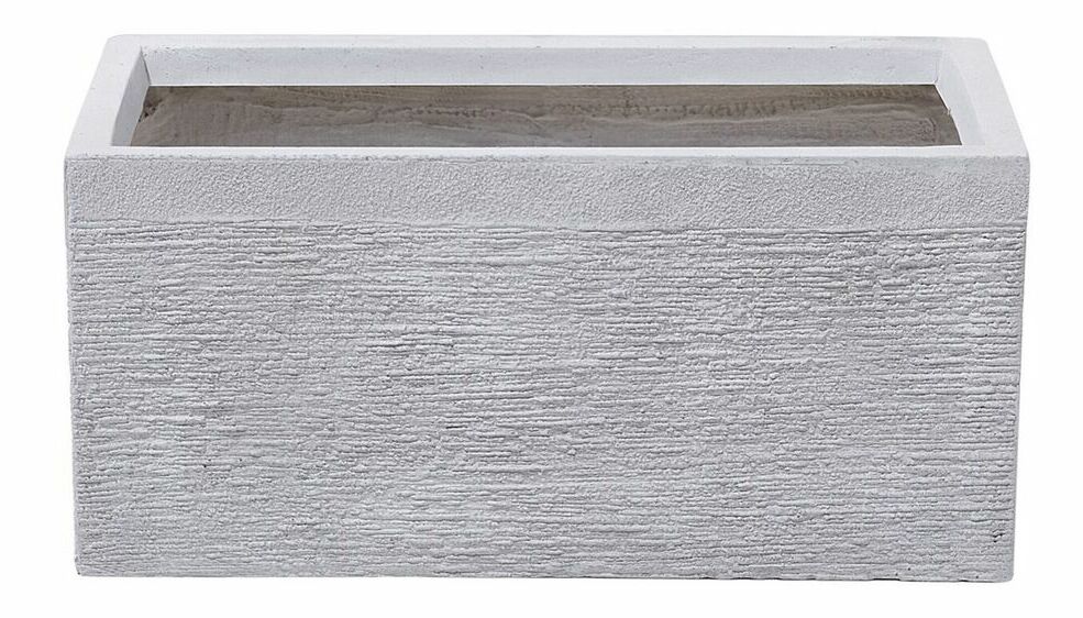 Květináč MIMA 24x50x23 cm (keramika) (bílá)