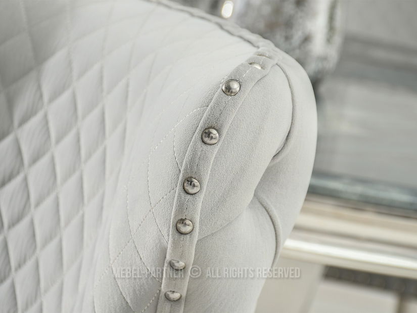 Židle Gabi (šedá + chromová)