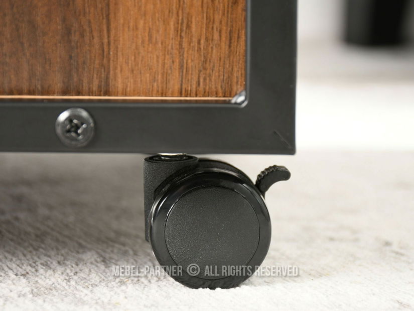 Skříňka Adlo (ořech + černá)