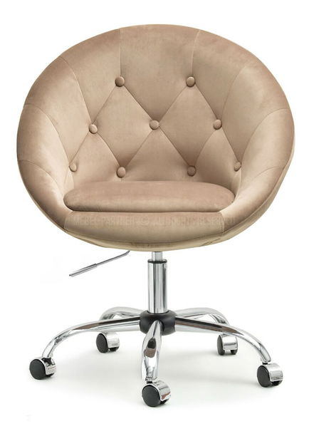 Křeslo Lush 4 (béžová + chromová)