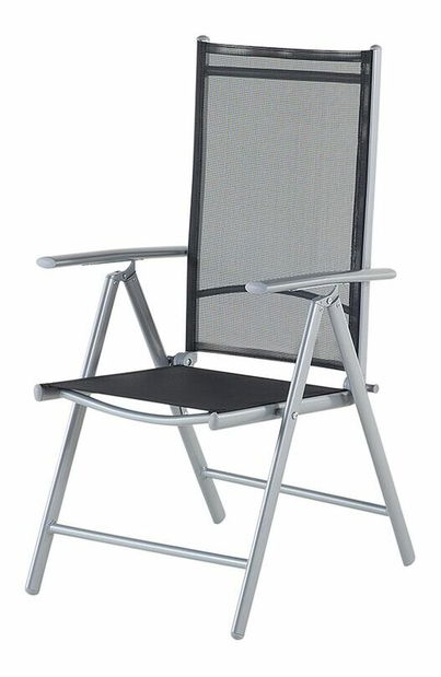 Zahradní jídelní souprava CARAMBA (hliník) (černá) (pro 6 osob)