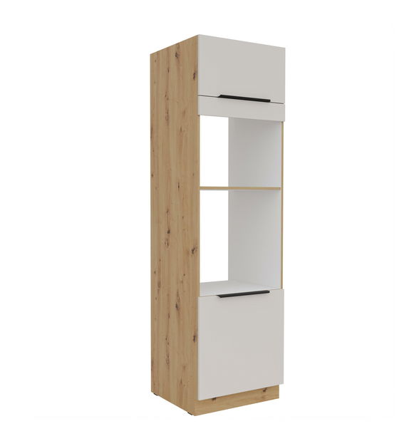 Potravinová kuchyňská skříňka Sayla 60 DPM-210 2F (kašmír + dub artisan)