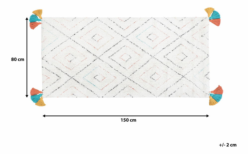 Koberec 150 cm Kavina (bílá)