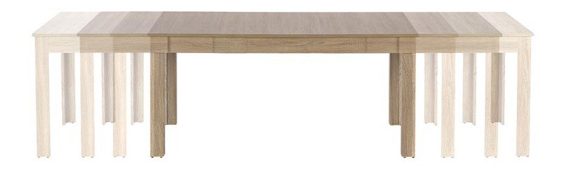 Jídelní stůl Shana (dub sonoma) (pro 6 až 12 osob)