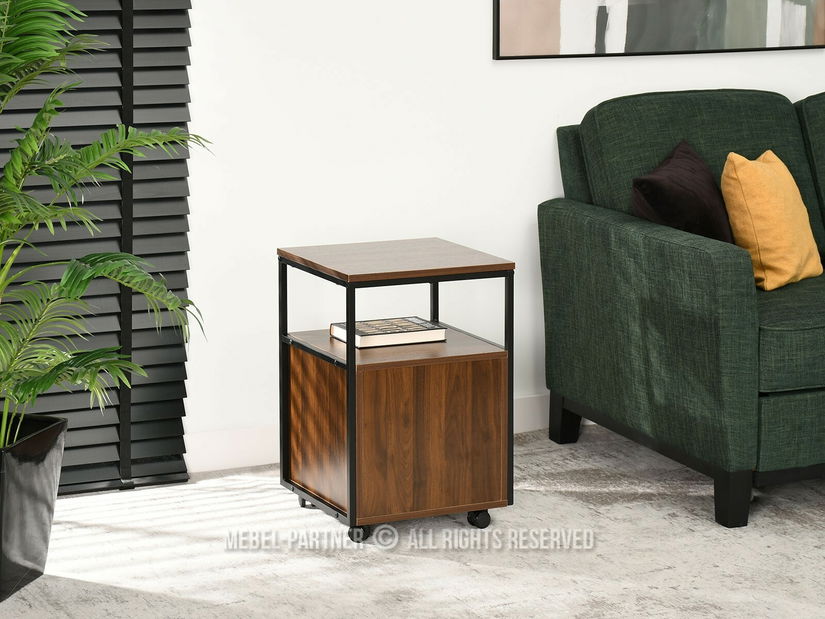 Skříňka Adlo (ořech + černá)