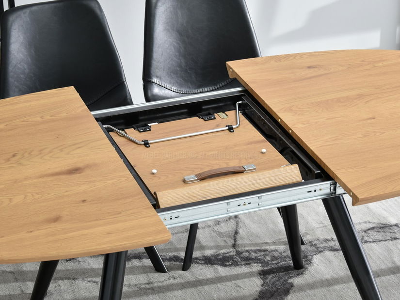 Jídelní stůl Lisbon (dub + černá)