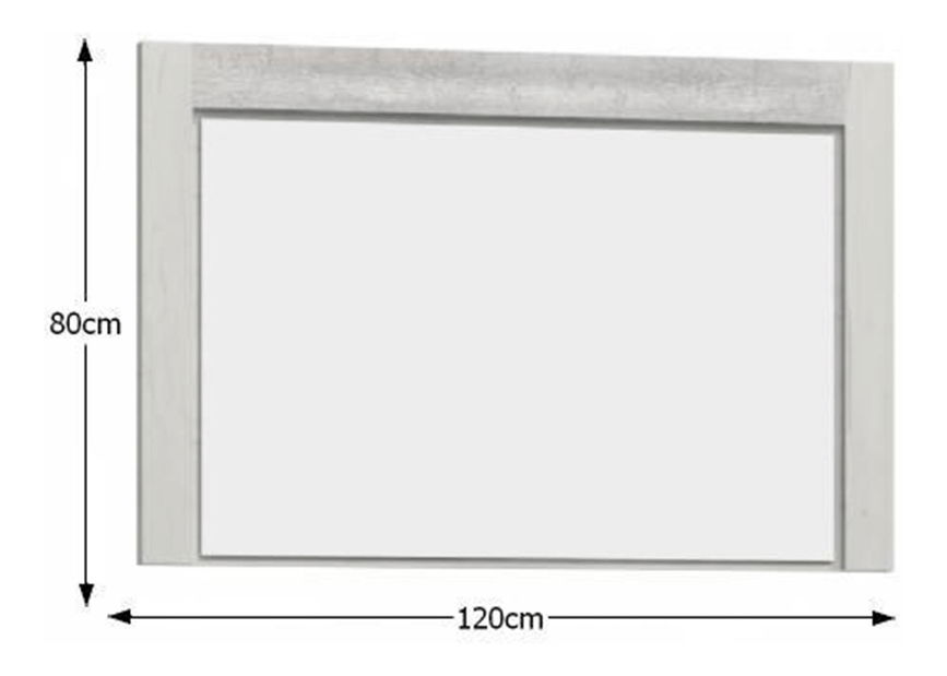 Zrcadlo Inneas 12 (jasan bílý)