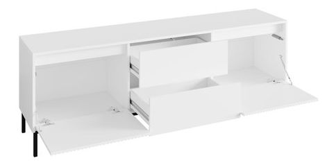 TV skříňka Somkera 2K2SZ (bílá + černá)