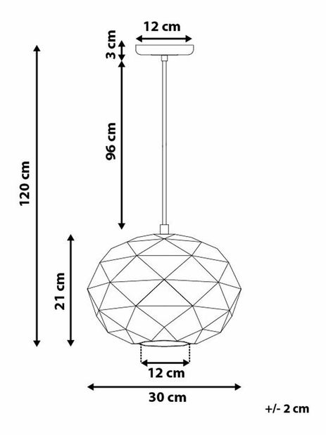 Závěsná lampa Rever (bílá)