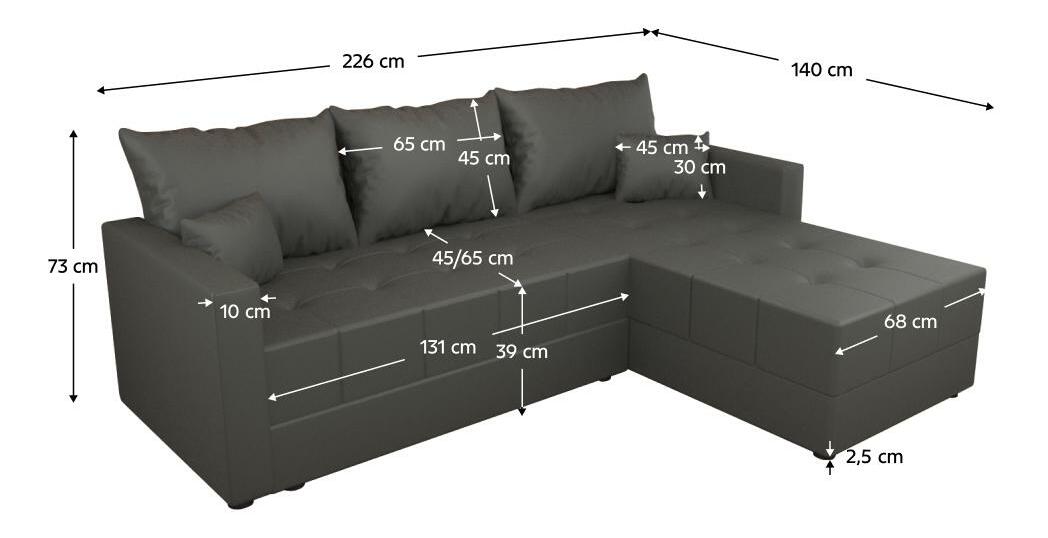 Rohová sedací souprava Duna (šedá)