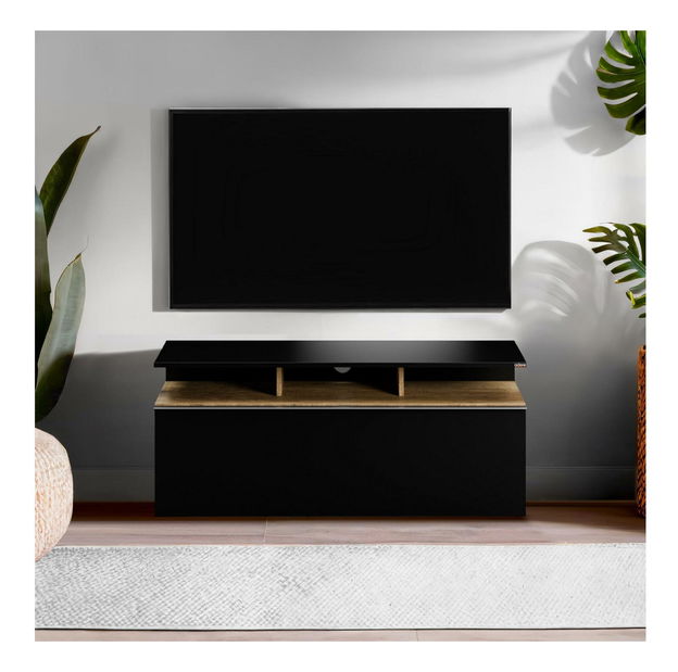 TV skříňka Thea 1 (černá + ořech)