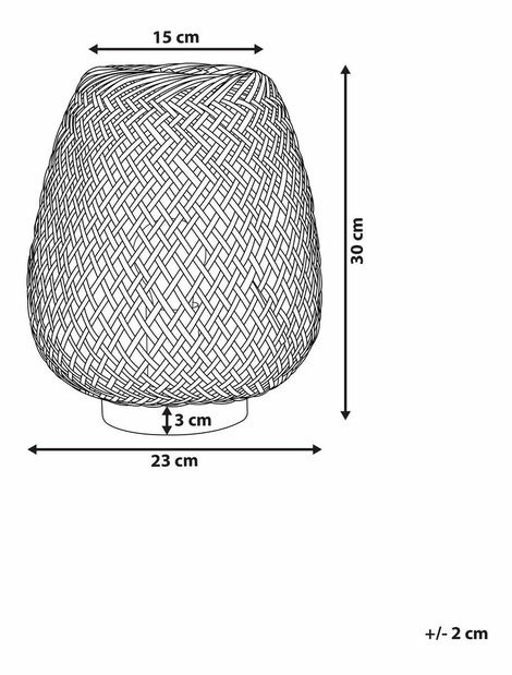 Stolní lampa BEMO (světlé dřevo)